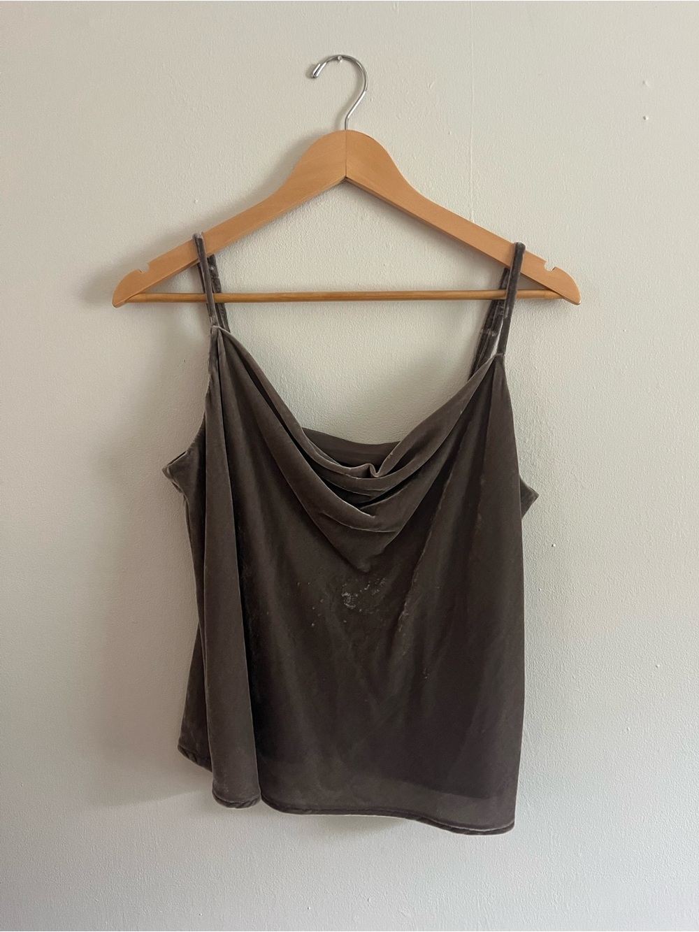 Velvet Cowl Neck Camisole
